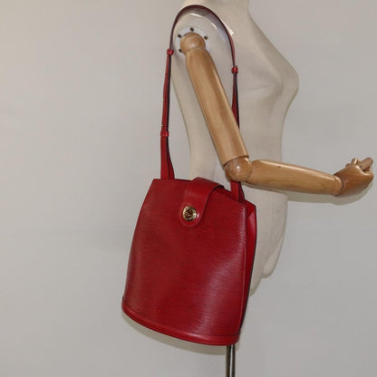 Louis Vuitton Cluny Shoulder Bag Epi Leather, RED, LEATHER, Shoulder bag