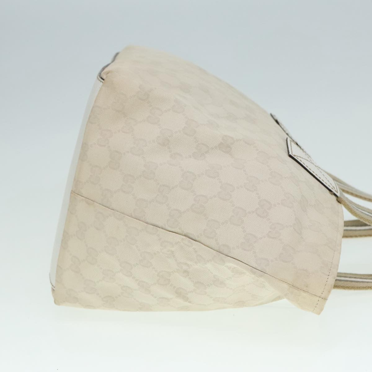 Gucci Web Zip Tote GG Canvas, WHITE, CANVAS, Tote bag