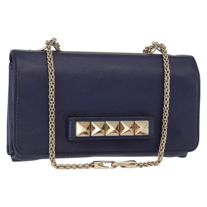 Valentino Garavani Va Va Voom Flap Shoulder Bag Leather, NAVY, LEATHER, Shoulder bag