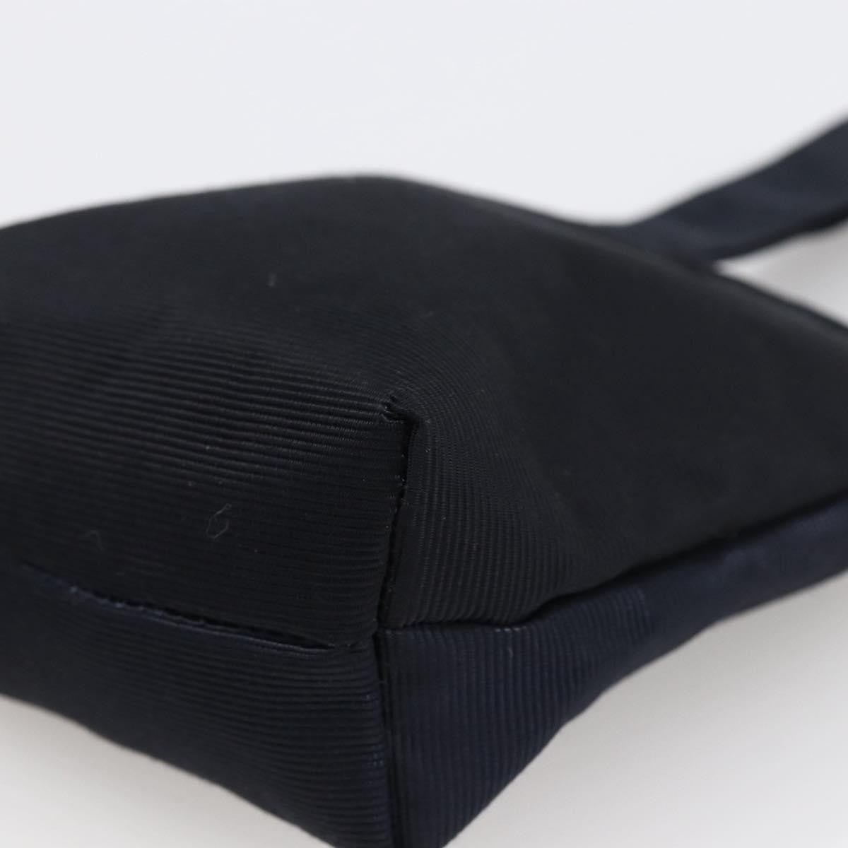 Celine Marin Wristlet Pouch Canvas with Leather, NAVY, NYLON, Clutche & pouche