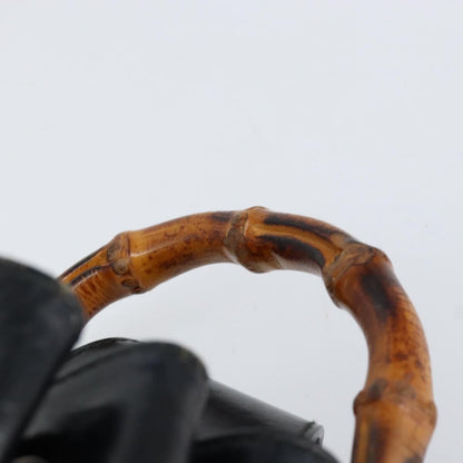 Gucci Vintage Bamboo Sling Backpack Nylon, BLACK, NYLON, Shoulder bag