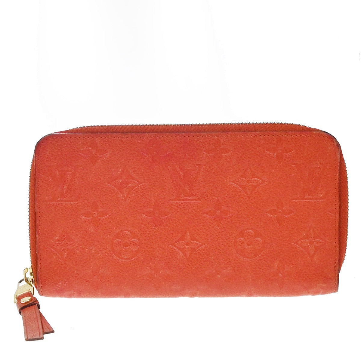 Louis Vuitton Secret Wallet Monogram Empreinte Leather, ORANGE, LEATHER, Wallets