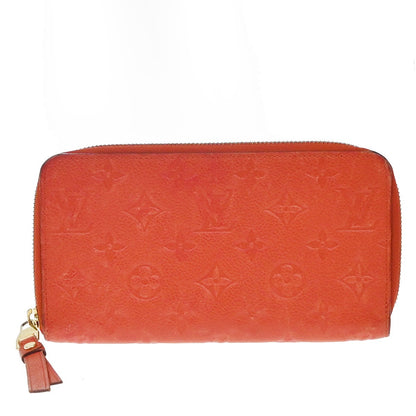 Louis Vuitton Secret Wallet Monogram Empreinte Leather, ORANGE, LEATHER, Wallets
