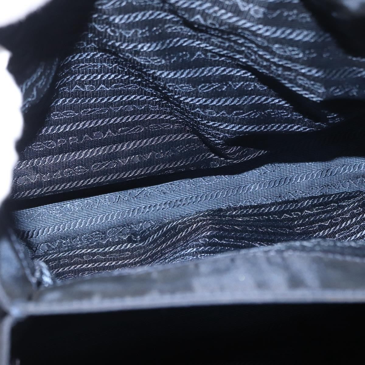 Prada Metal Handles Tote Tessuto, NAVY, NYLON, Tote bag