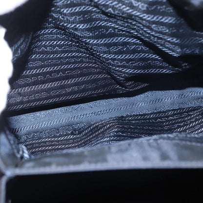 Prada Metal Handles Tote Tessuto, NAVY, NYLON, Tote bag