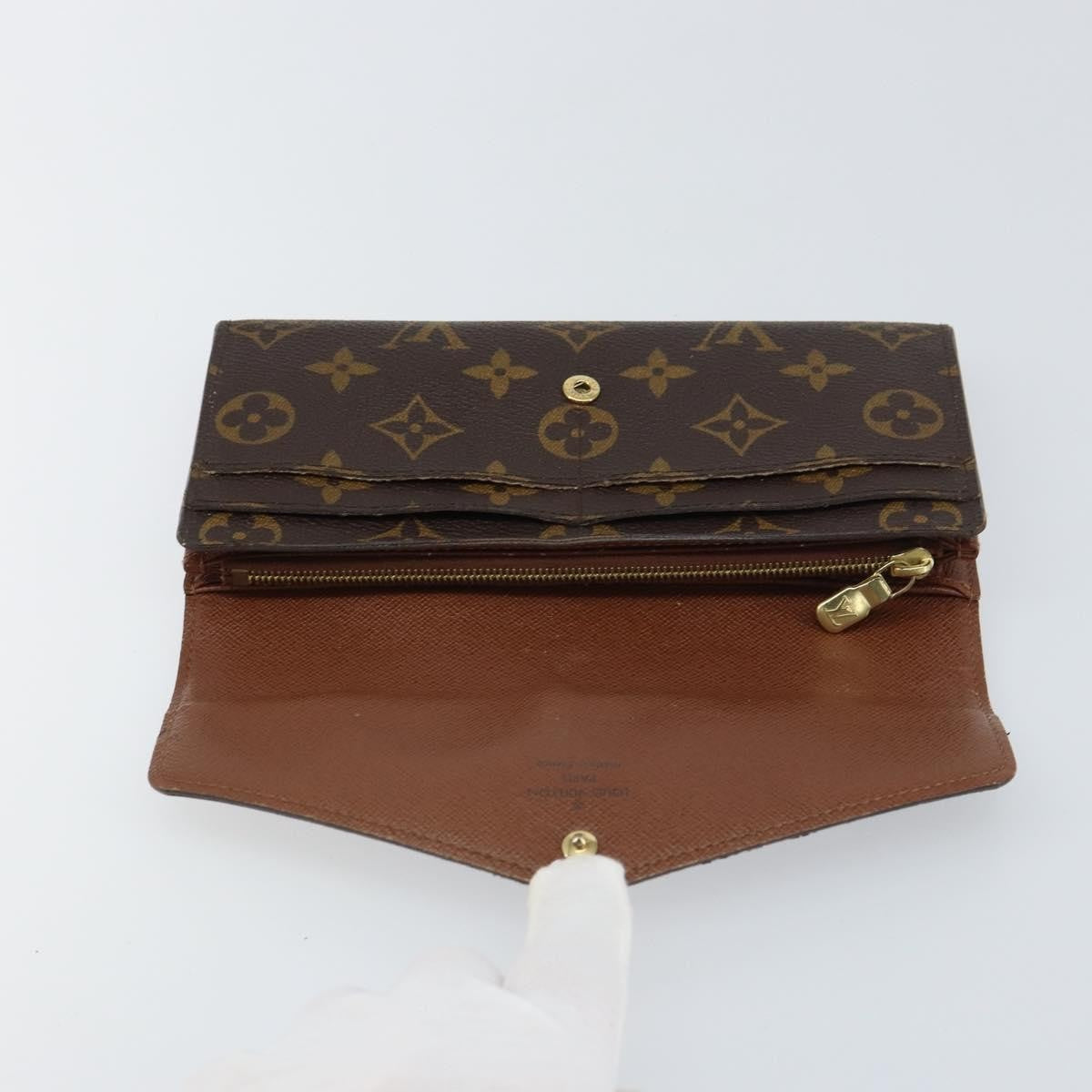 Louis Vuitton Sarah Wallet NM Monogram Canvas, BROWN, CANVAS, Wallets