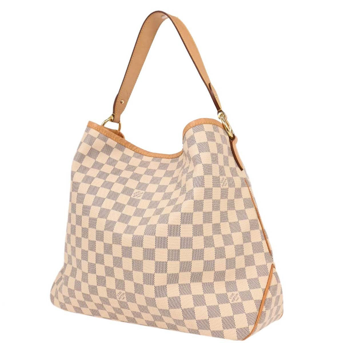 Louis Vuitton Delightful NM Handbag Damier, WHITE, CANVAS, Shoulder bag
