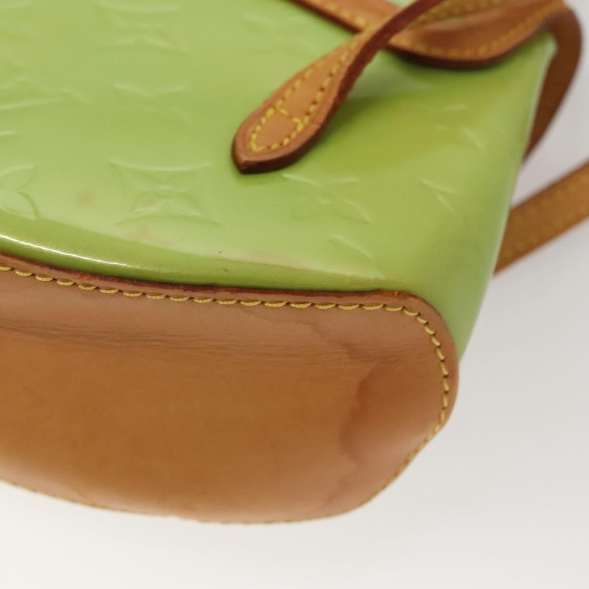 Louis Vuitton Biscayne Bay Handbag Monogram Vernis, GREEN, PATENT_LEATHER, Handbag