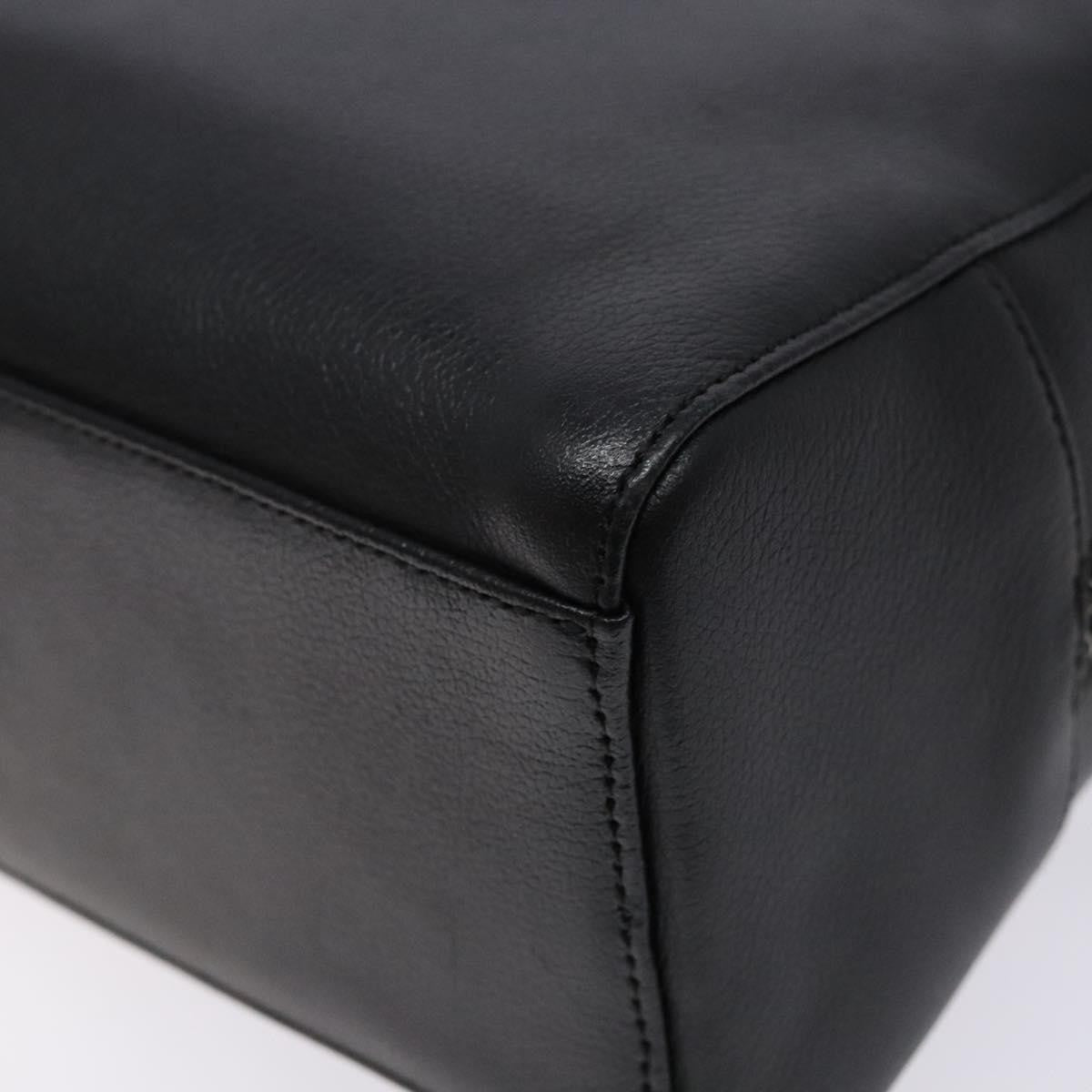 Burberry Vintage Handbag Leather, BLACK, LEATHER, Handbag