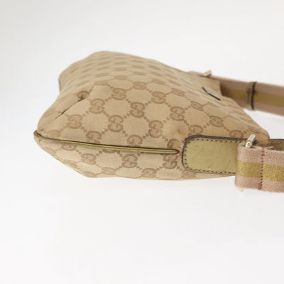 Gucci Web Strap Messenger Bag GG Canvas, BEIGE, CANVAS, Shoulder bag