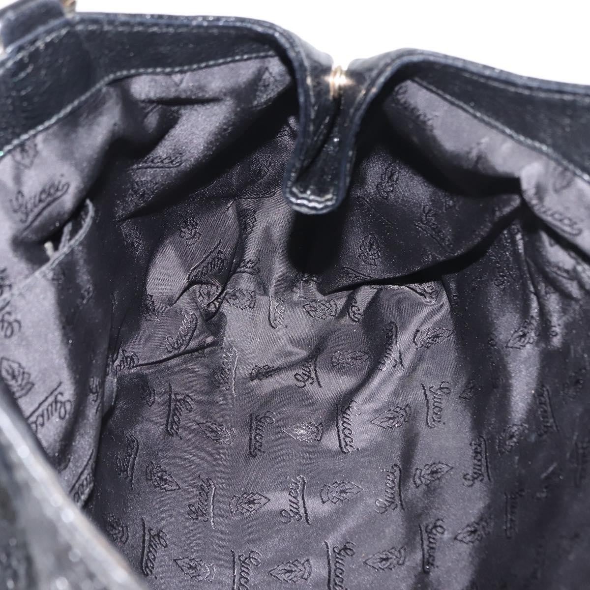 Gucci New Ladies Web Hobo Guccissima Leather, BLACK, LEATHER, Handbag