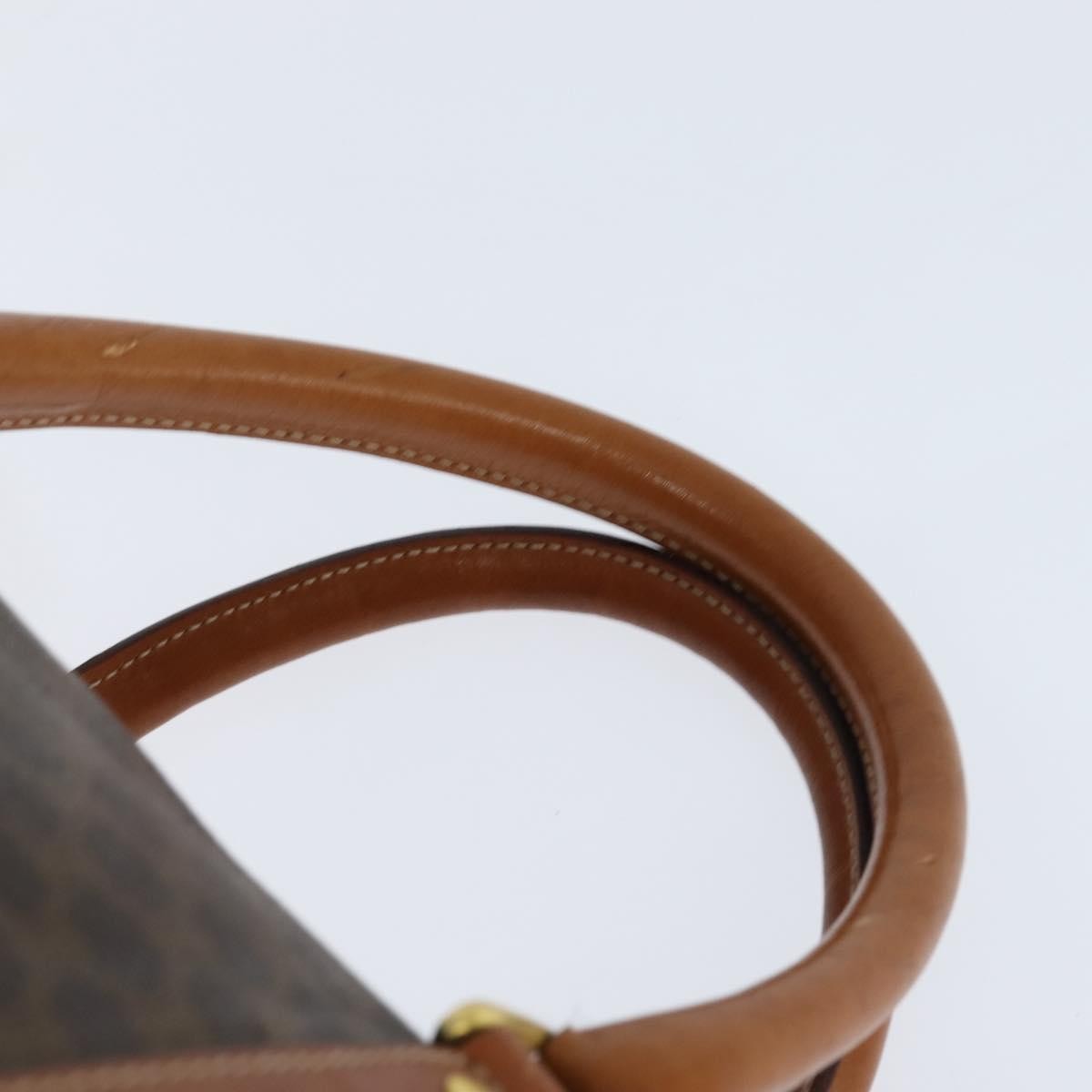 Celine Vintage Boston Bag Macadam Coated Canvas, BROWN, CANVAS, Travel bag