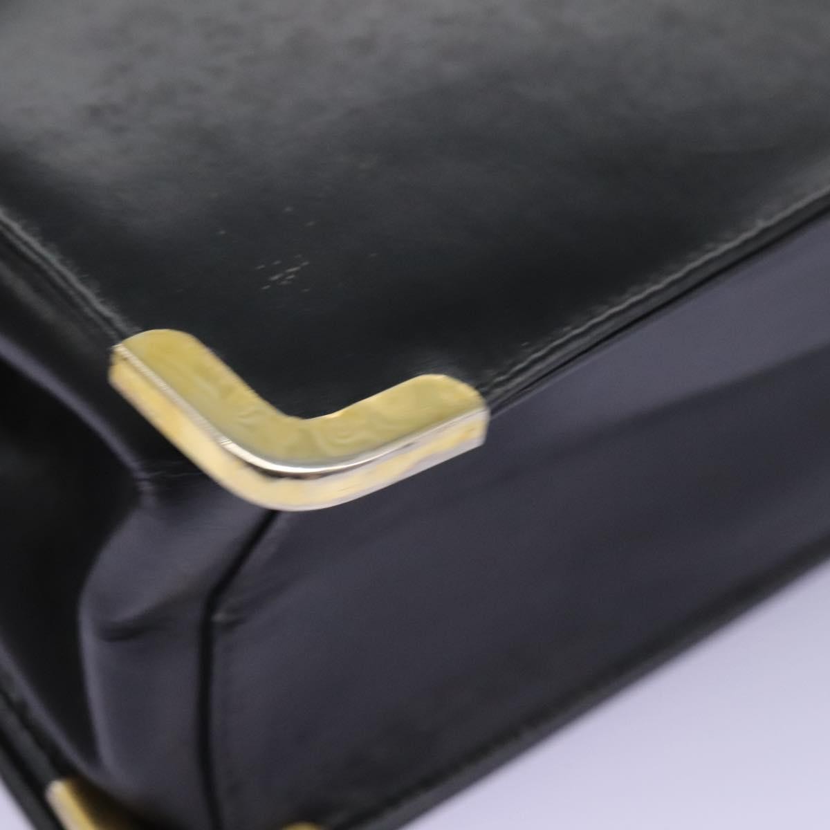 Christian Dior Vintage Shoulder Bag Leather, BLACK, LEATHER, Shoulder bag