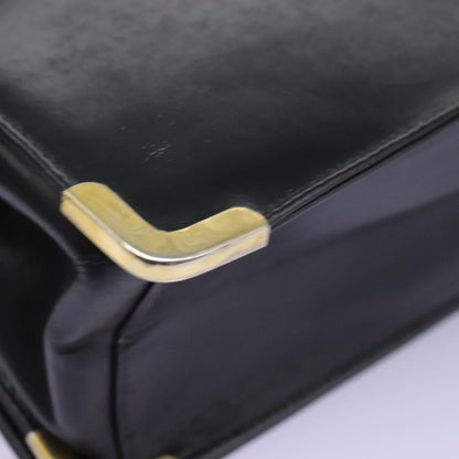 Christian Dior Vintage Shoulder Bag Leather, BLACK, LEATHER, Shoulder bag