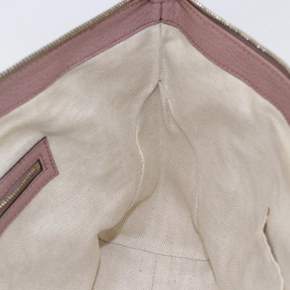 Gucci Soho Zip Tote Leather, PINK, LEATHER, Tote bag