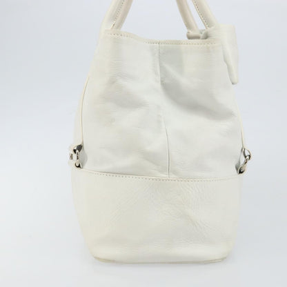 Salvatore Ferragamo Vala tote Leather, WHITE, LEATHER, Tote bag
