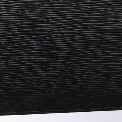 Louis Vuitton Neverfull Pochette Epi Leather, BLACK, LEATHER, Tote bag