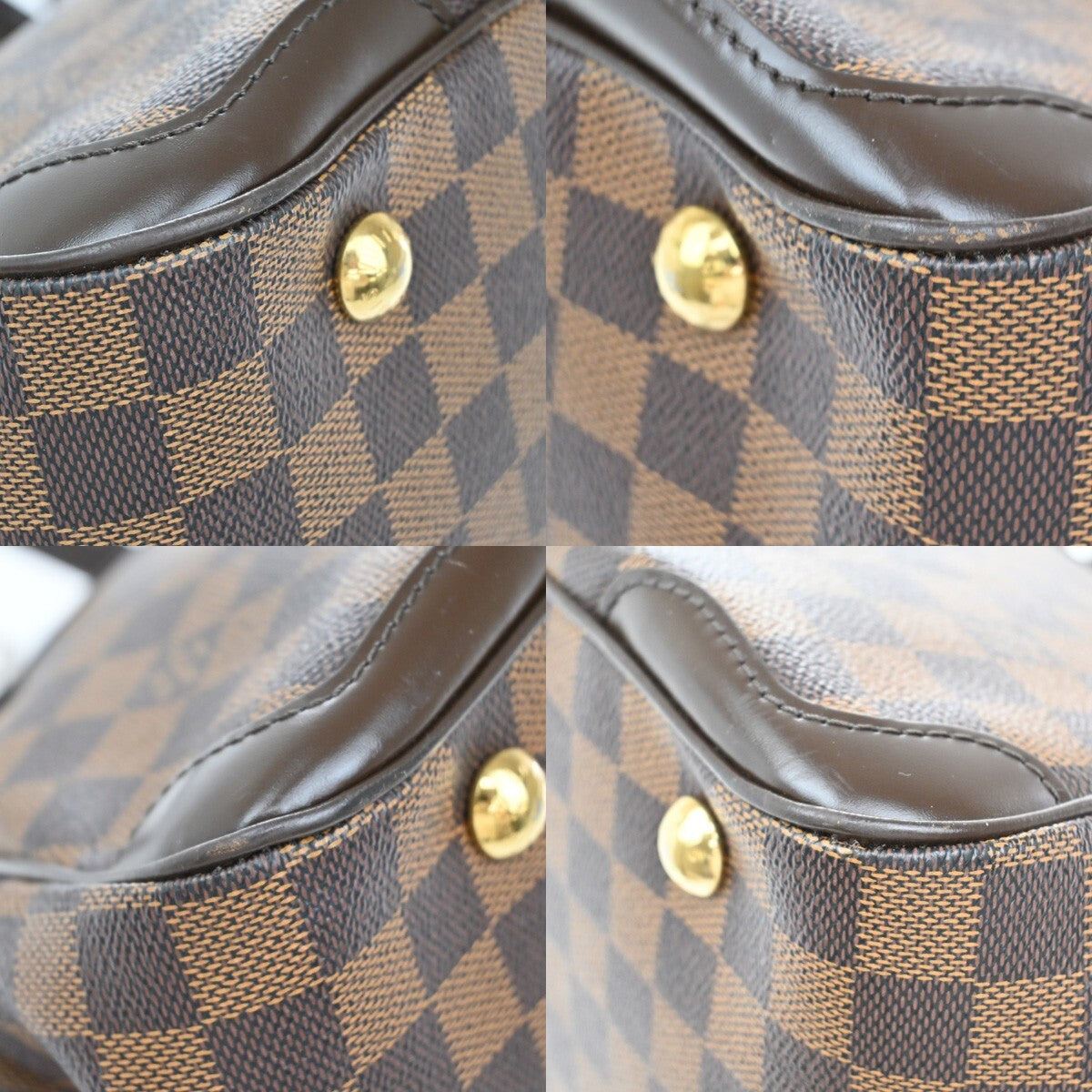 Louis Vuitton Verona Handbag Damier, BROWN, CANVAS, Shoulder bag