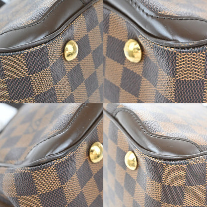 Louis Vuitton Verona Handbag Damier, BROWN, CANVAS, Shoulder bag
