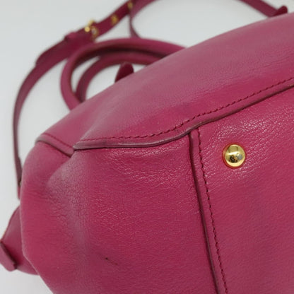 Miu Miu Madras Bowler Bag Leather, PINK, LEATHER, Handbag