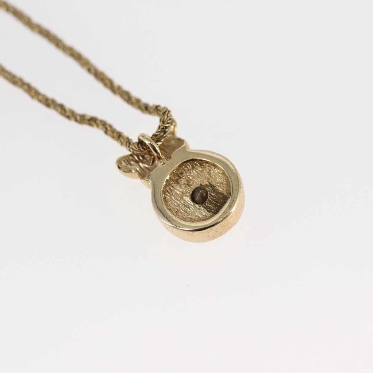 Christian Dior CD Pendant Necklace Metal, GOLD, METAL, Necklace