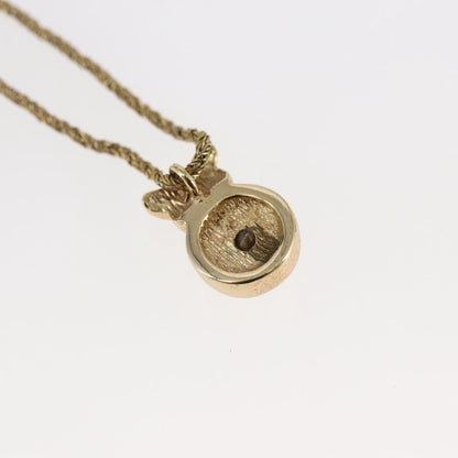 Christian Dior CD Pendant Necklace Metal, GOLD, METAL, Necklace