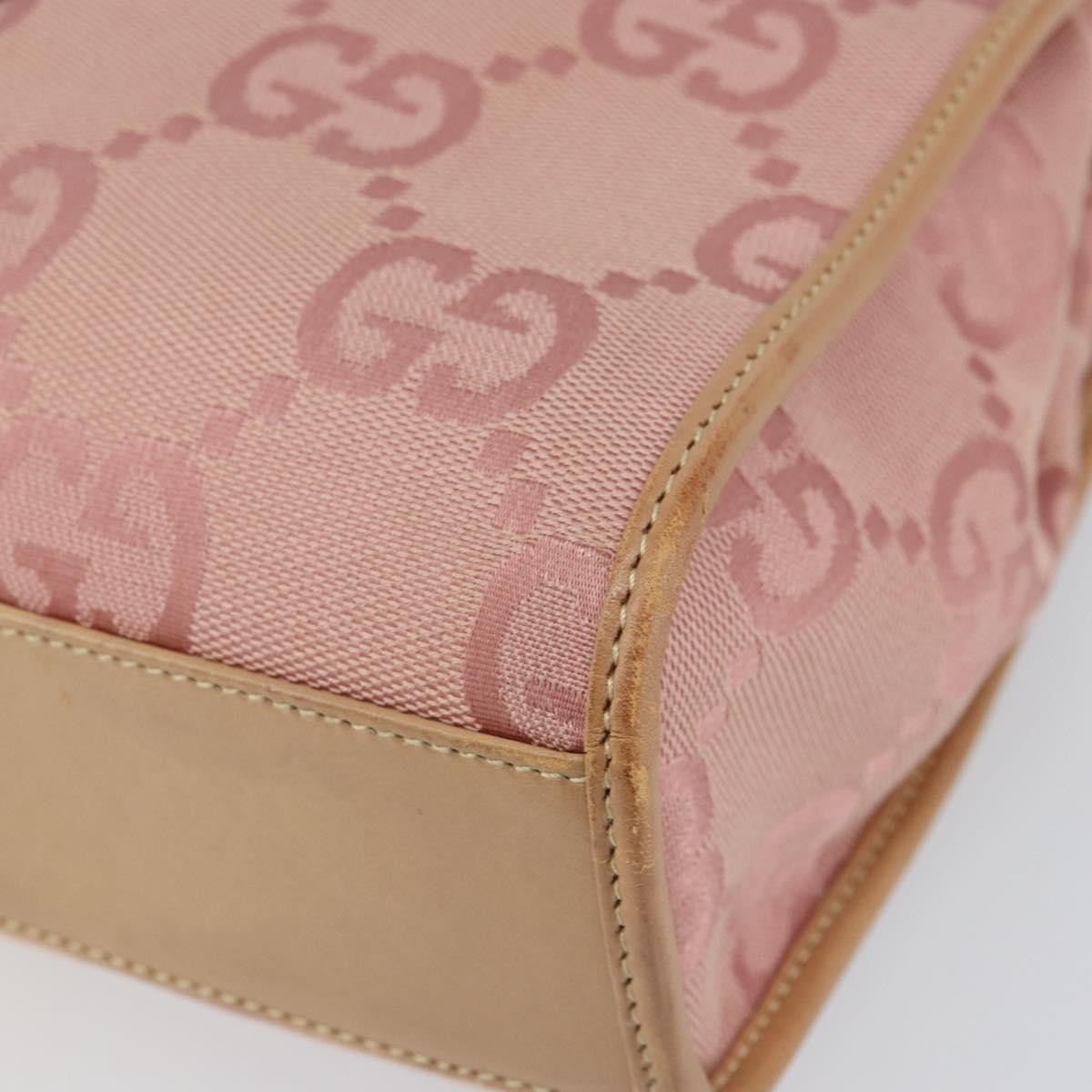 Gucci Vintage Jackie Handbag Canvas, PINK, CANVAS, Handbag