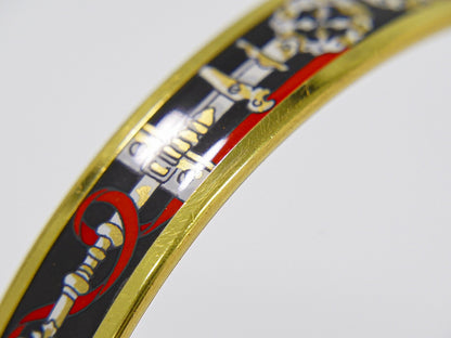 Hermes Enamel Bracelet Metal and enamel, Multicolour, Gold Plated, Bracelet