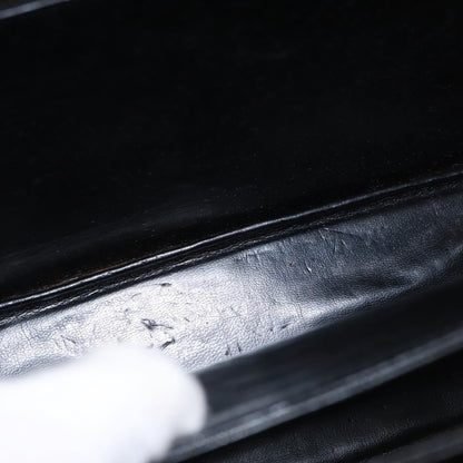 Bally Vintage Handbag Leather, BLACK, LEATHER, Handbag