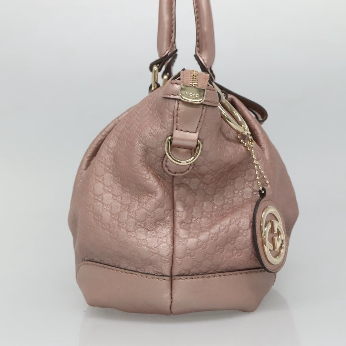 Gucci Sukey Top Handle Satchel Microguccissima Leather, PINK, LEATHER, Tote bag