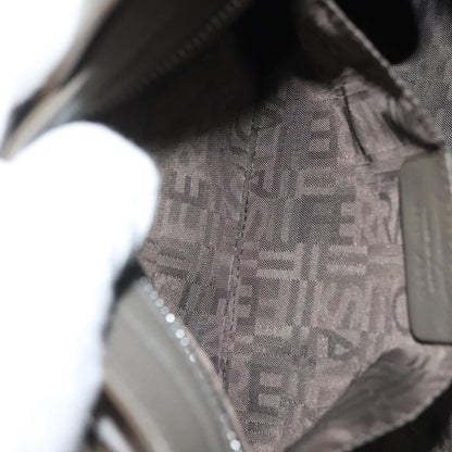 Salvatore Ferragamo Gancini Shoulder Bag Leather, GRAY, LEATHER, Shoulder bag