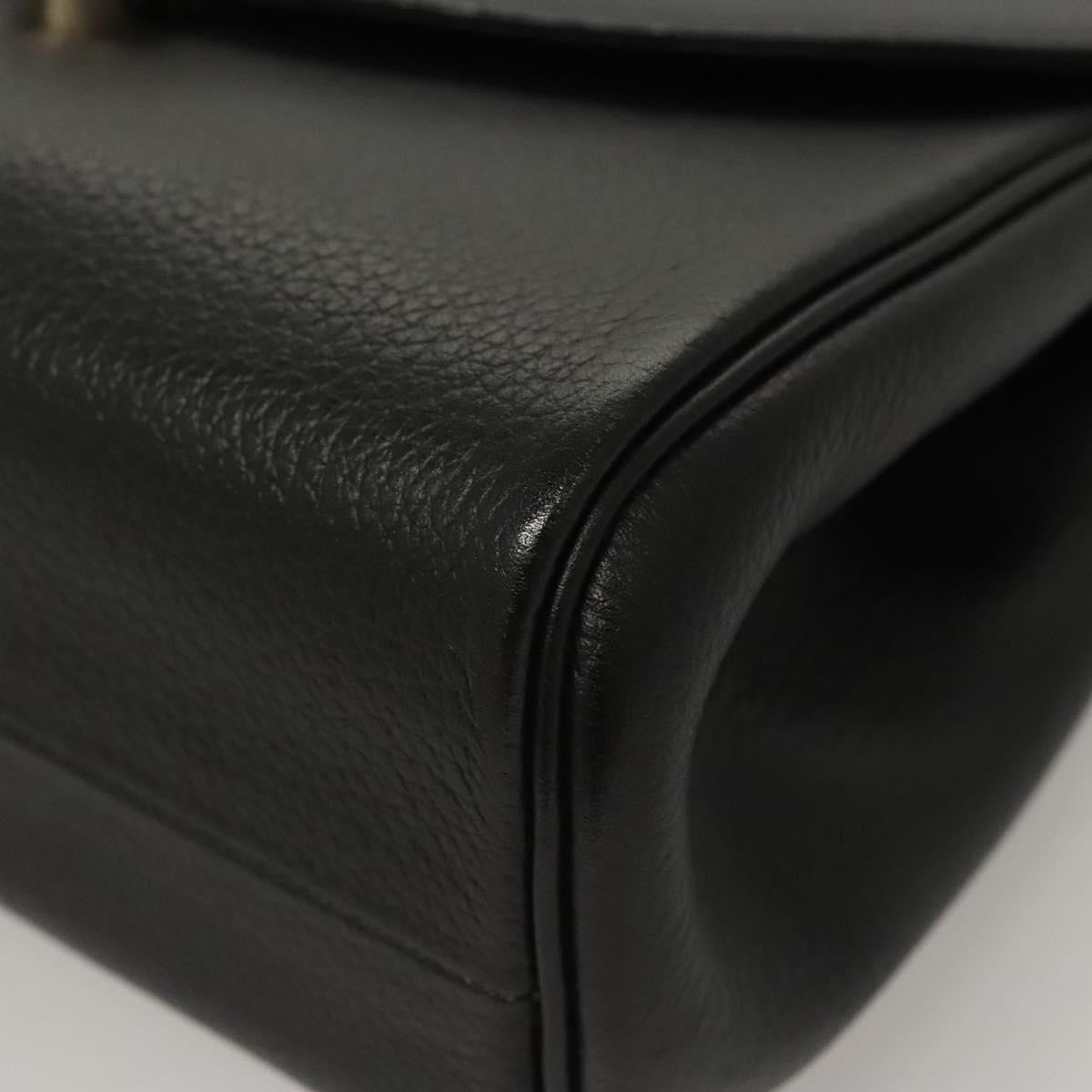 Burberry Vintage Handbag Leather, BLACK, LEATHER, Handbag