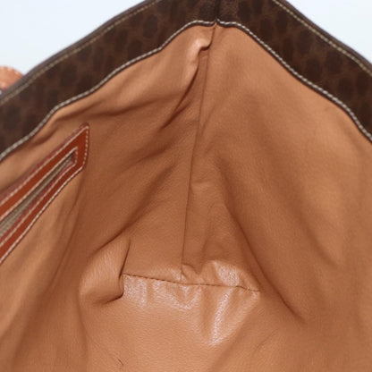 Celine Vintage Macadam Tote bag Canvas and Leather, BROWN, CANVAS, Tote bag