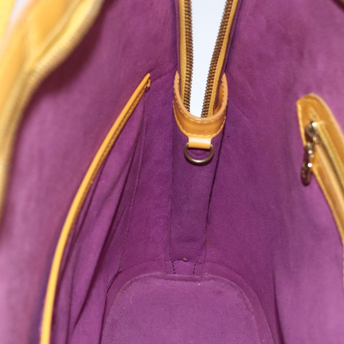 Louis Vuitton Lussac Handbag Epi Leather, Yellow, Leather, Shoulder Bag