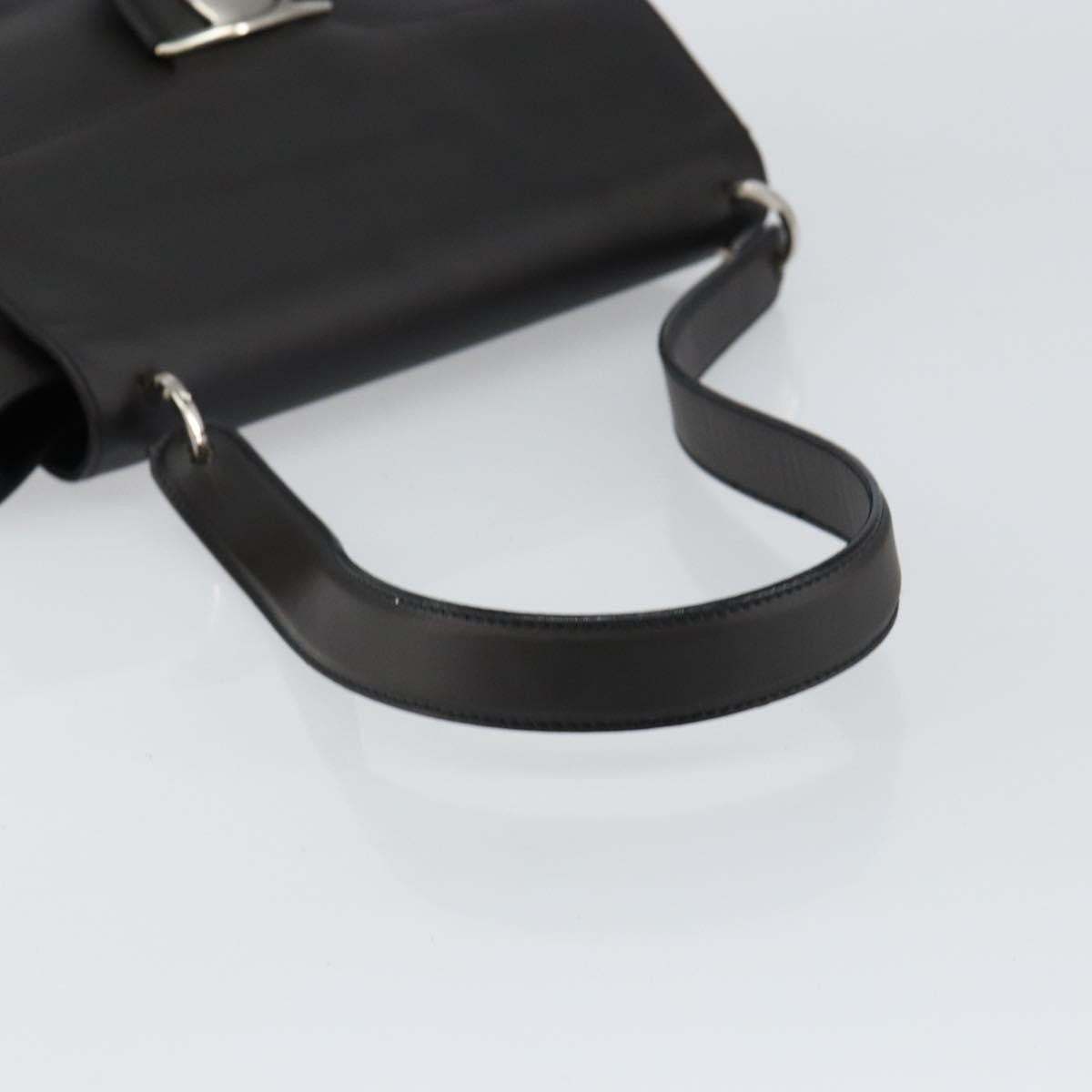 Salvatore Ferragamo Vala Shoulder Bag Leather, BLACK, LEATHER, Shoulder bag