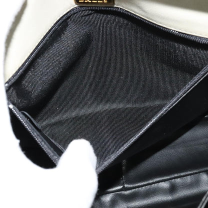 Bally Vintage Chain Shoulder Bag Quilted Leather, BEIGE, LEATHER, Shoulder bag