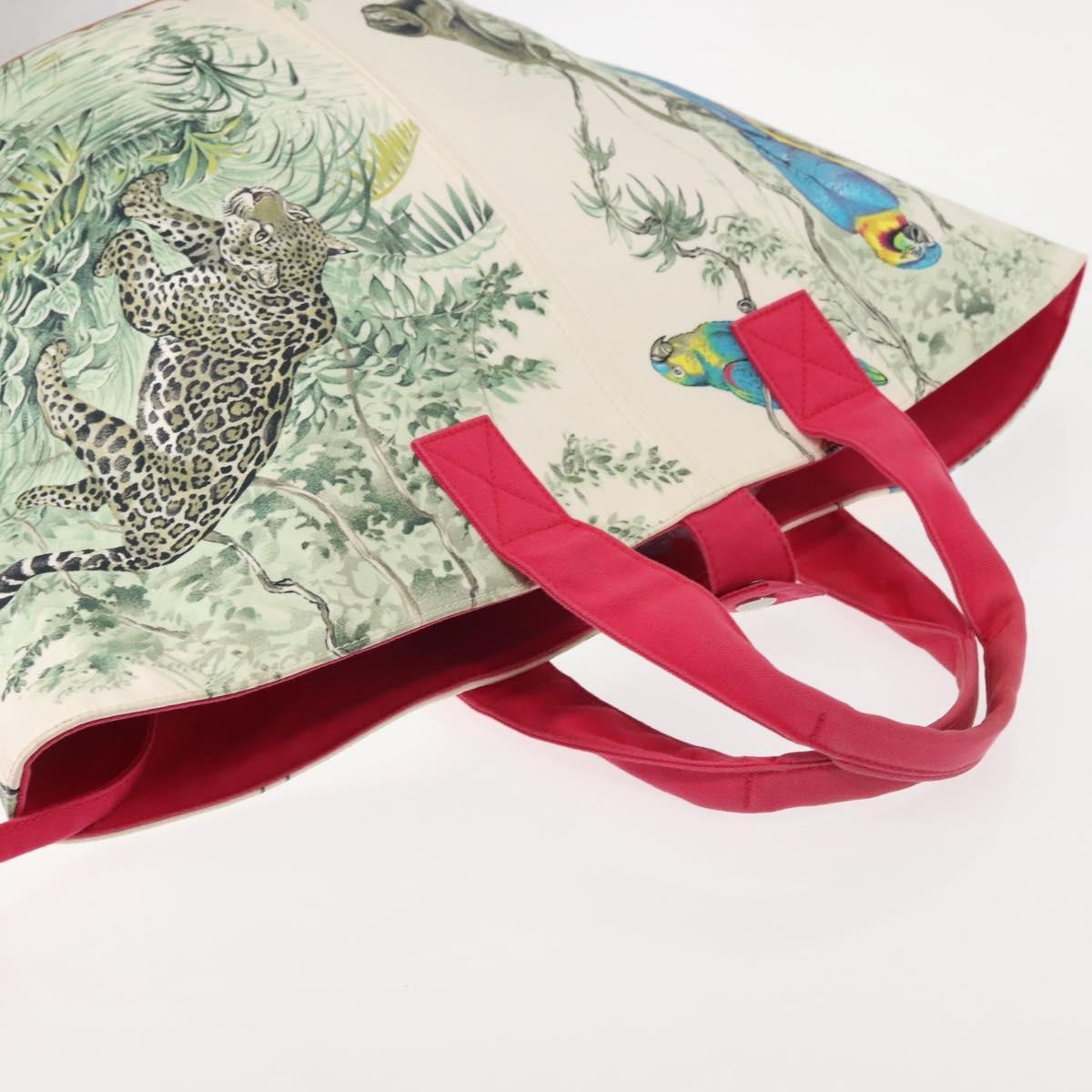 Hermes Panier De Plage Handbag Printed Canvas, MULTICOLOUR, CANVAS, Tote bag