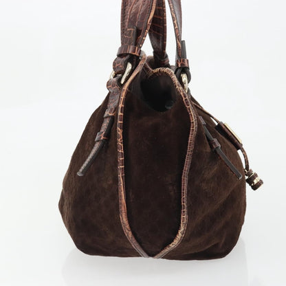 Celine Bittersweet Canvas, Brown, Canvas, Handbag