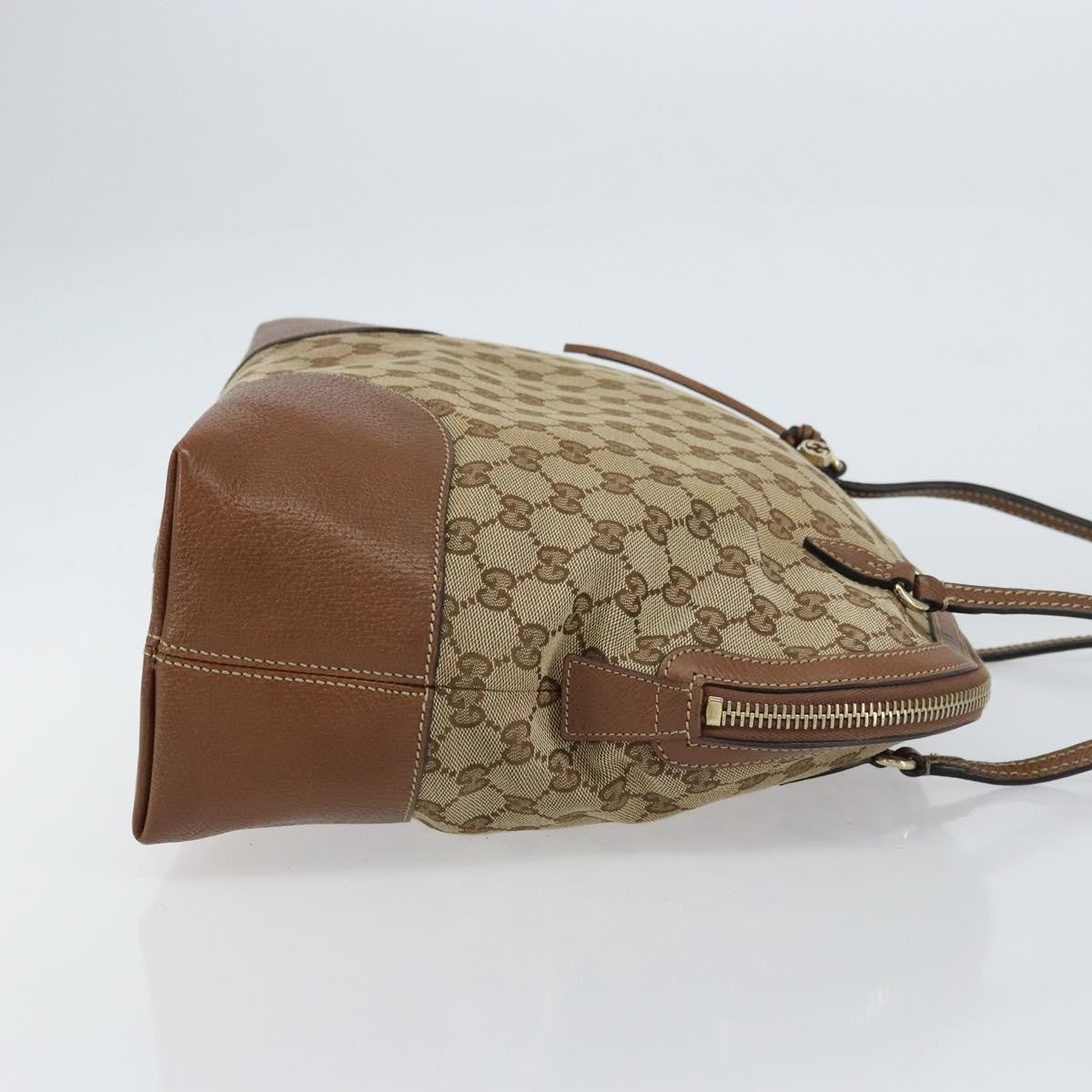 Gucci Bree Dome Tote GG Canvas with Leather, BEIGE, CANVAS, Tote bag