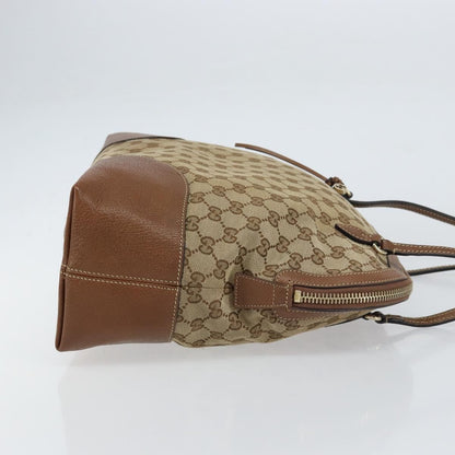 Gucci Bree Dome Tote GG Canvas with Leather, BEIGE, CANVAS, Tote bag