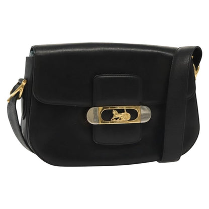 Celine Horse Carriage Shoulder bag Leather, BLACK, LEATHER, Shoulder bag
