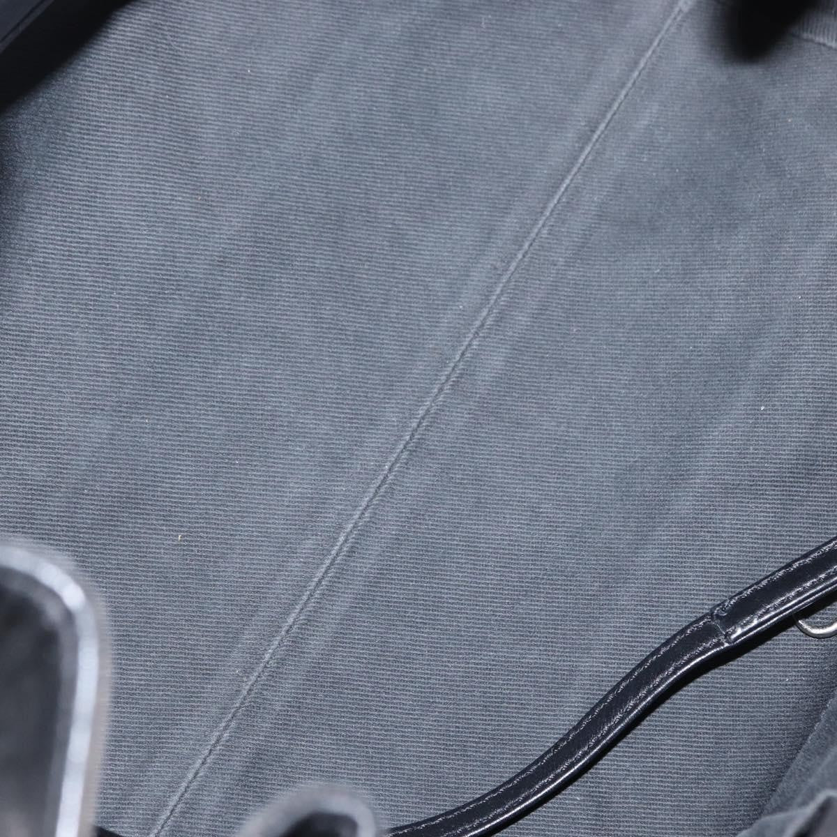 Chanel Vintage CC Charm Tote Chevron Canvas, BLACK, CANVAS, Tote bag