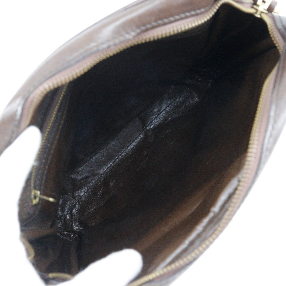 Fendi Logo Zucca Shoulder Bag Zucca, BROWN, CANVAS, Shoulder bag