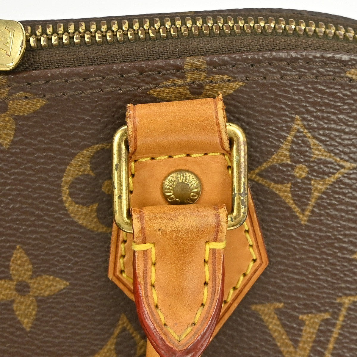 Louis Vuitton Alma Handbag Monogram Canvas, BROWN, CANVAS, Handbag