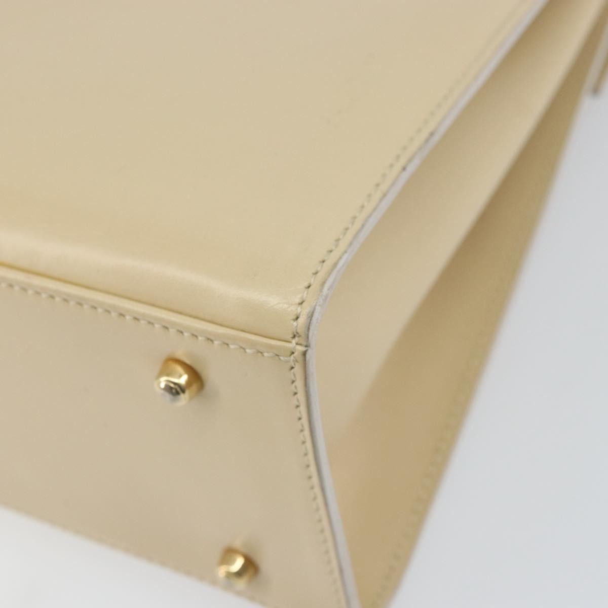 Gucci Vintage Lady Lock Top Handle Bag Leather, BEIGE, LEATHER, Handbag