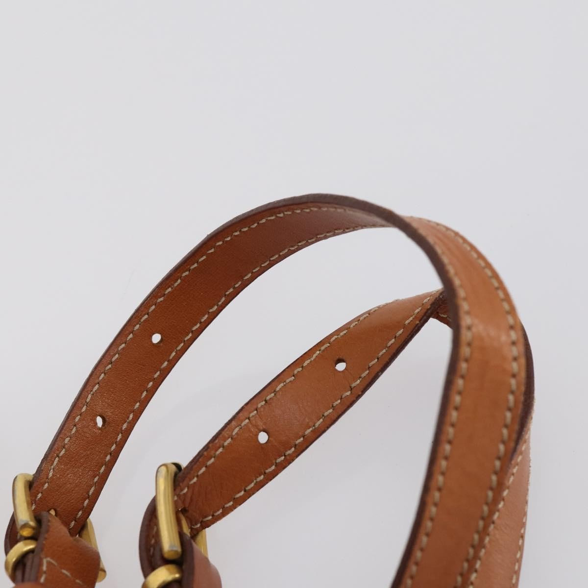 Celine Vintage Macadam Backpack Canvas and Leather, BROWN, CANVAS, Backpack