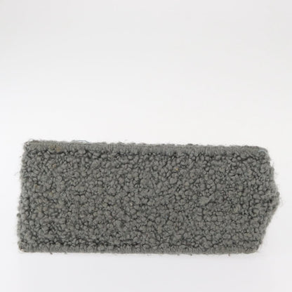 Salvatore Ferragamo Gancini handbag Wool, GRAY, WOOL, Handbag