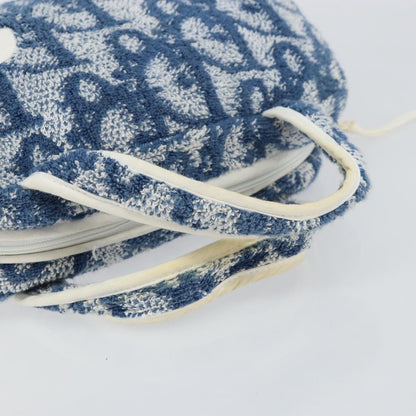 Christian Dior Vintage Trotter Handbag Canvas, BLUE, CANVAS, Handbag