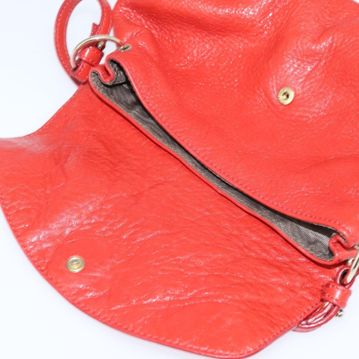 Chloe Lily Shoulder bag Leather, RED, LEATHER, Shoulder bag
