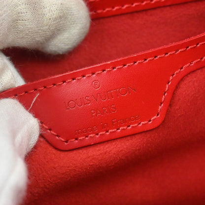 Louis Vuitton Soufflot Handbag Epi Leather, Red, Leather, Handbag